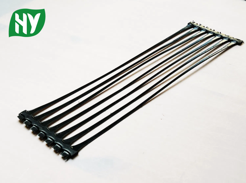 Uniaxial plastic geogrid