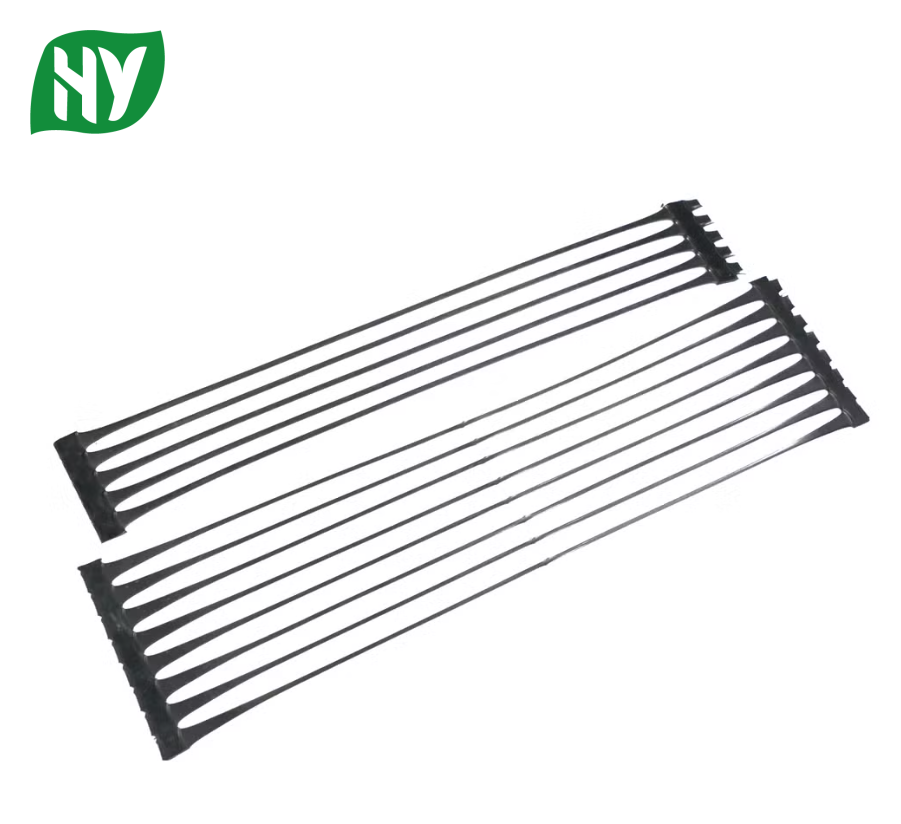 Uniaxial plastic geogrid