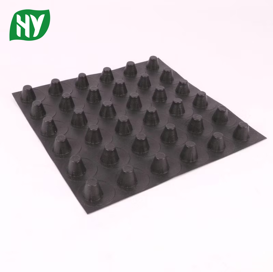 Hdpe Black And White Drainage Cell Mat Board