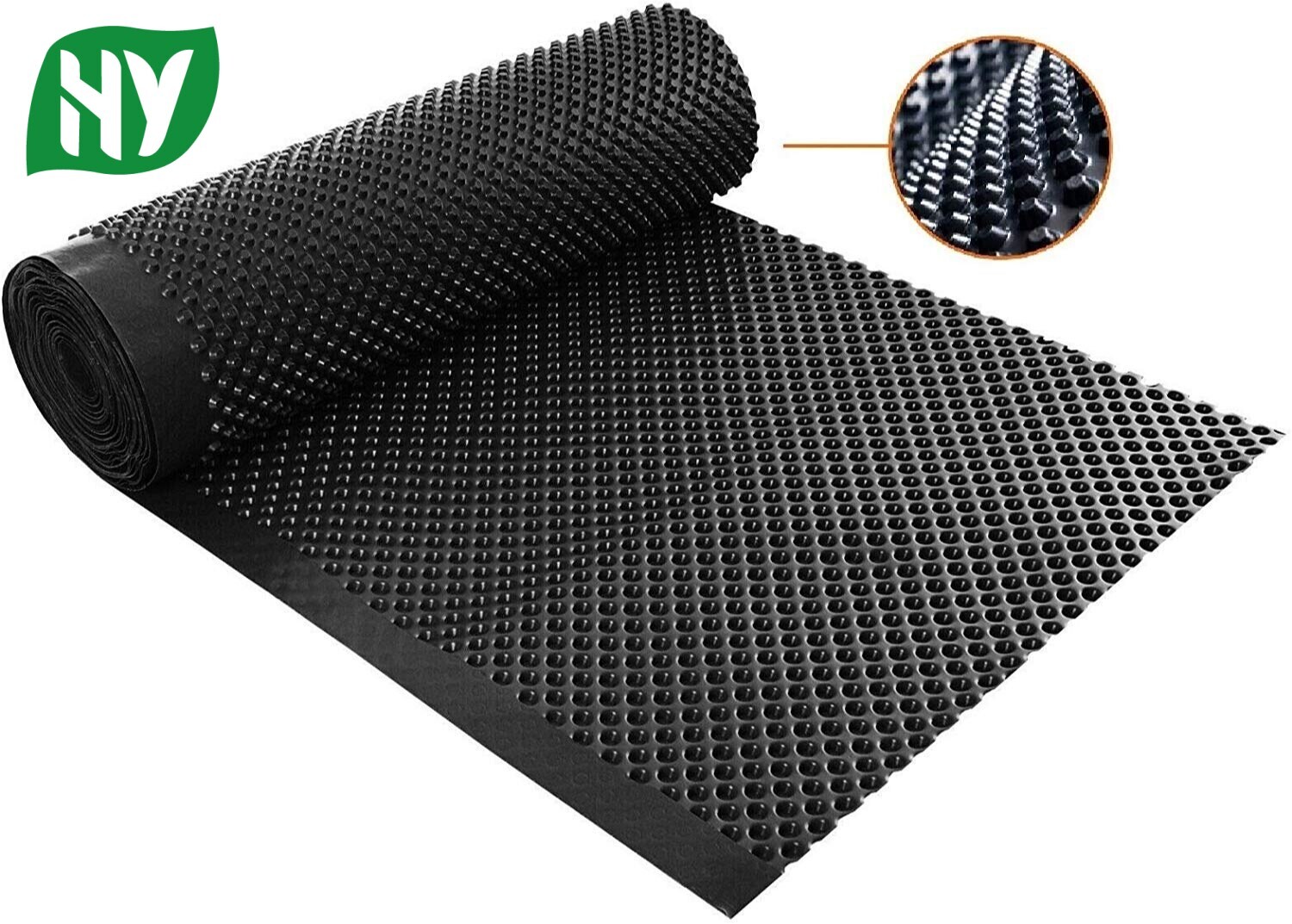 Hdpe Black And White Drainage Cell Mat Board