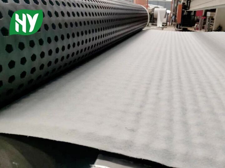 Composite Plastic HDPE Dimple Drainage Board Drain Sheet with Geotextile