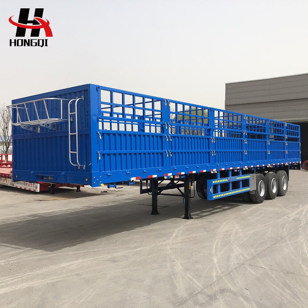 Fence Semi Trailer 60 Tons Cargo Transport Trailers