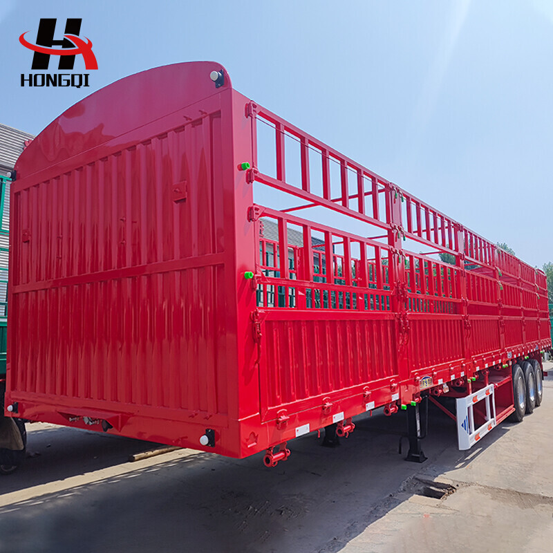 Fence Semi Trailer 60 Tons Cargo Transport Trailers
