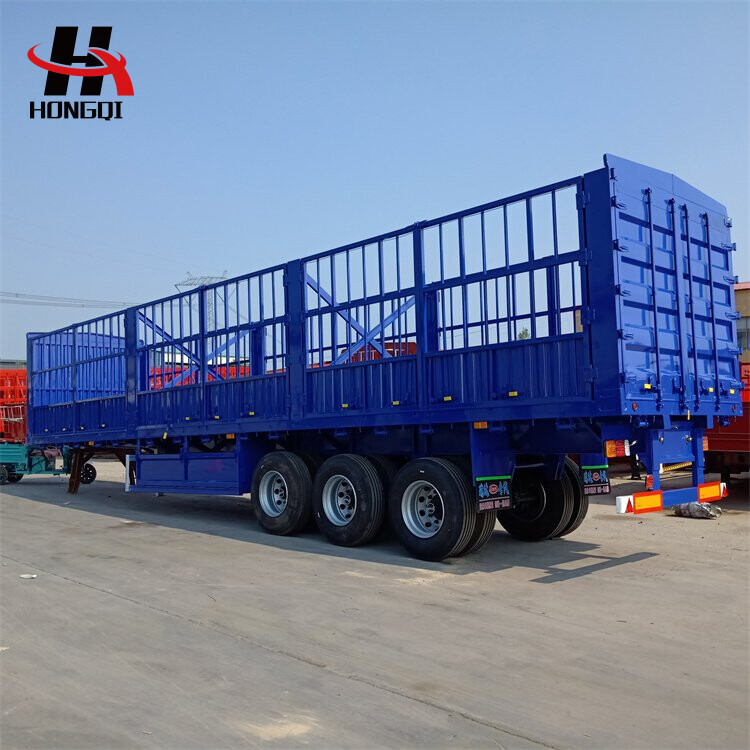 Fence Semi Trailer 60 Tons Cargo Transport Trailers
