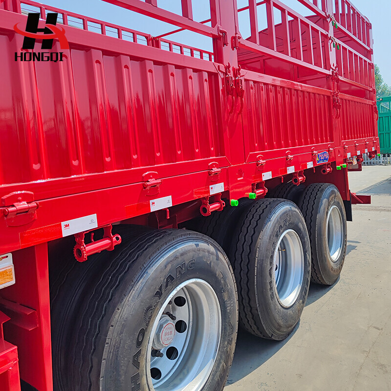 Fence Semi Trailer 60 Tons Cargo Transport Trailers