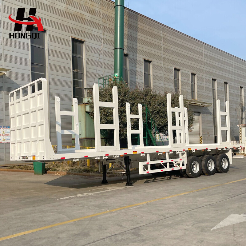Timber transport semi-trailer
