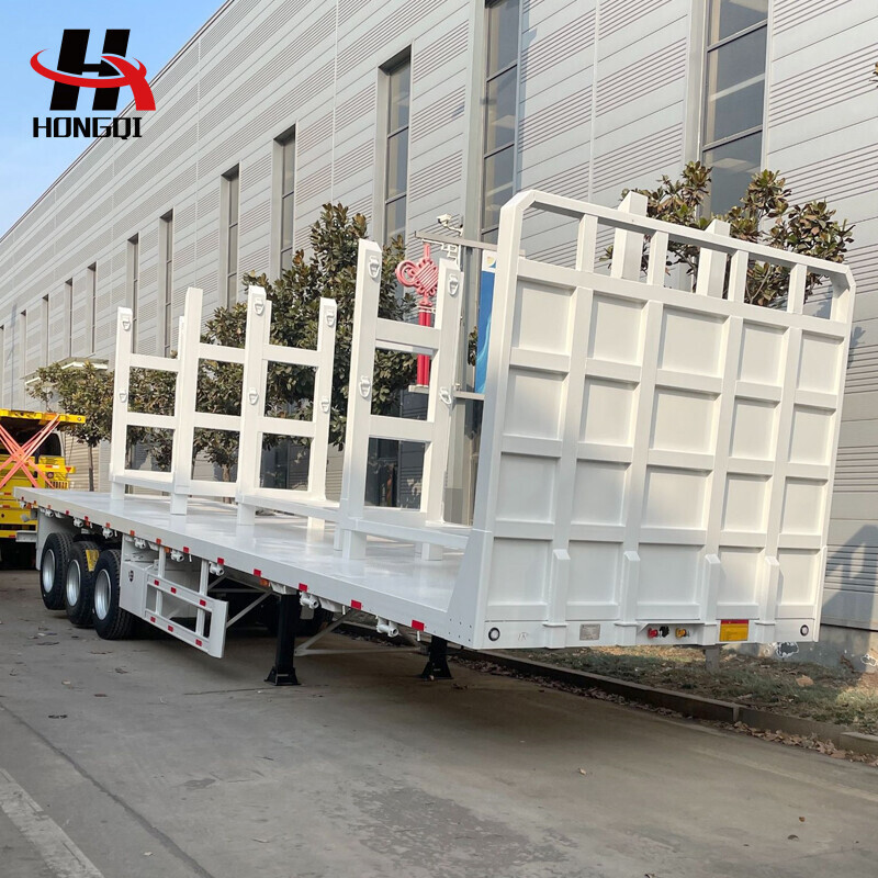 Timber transport semi-trailer
