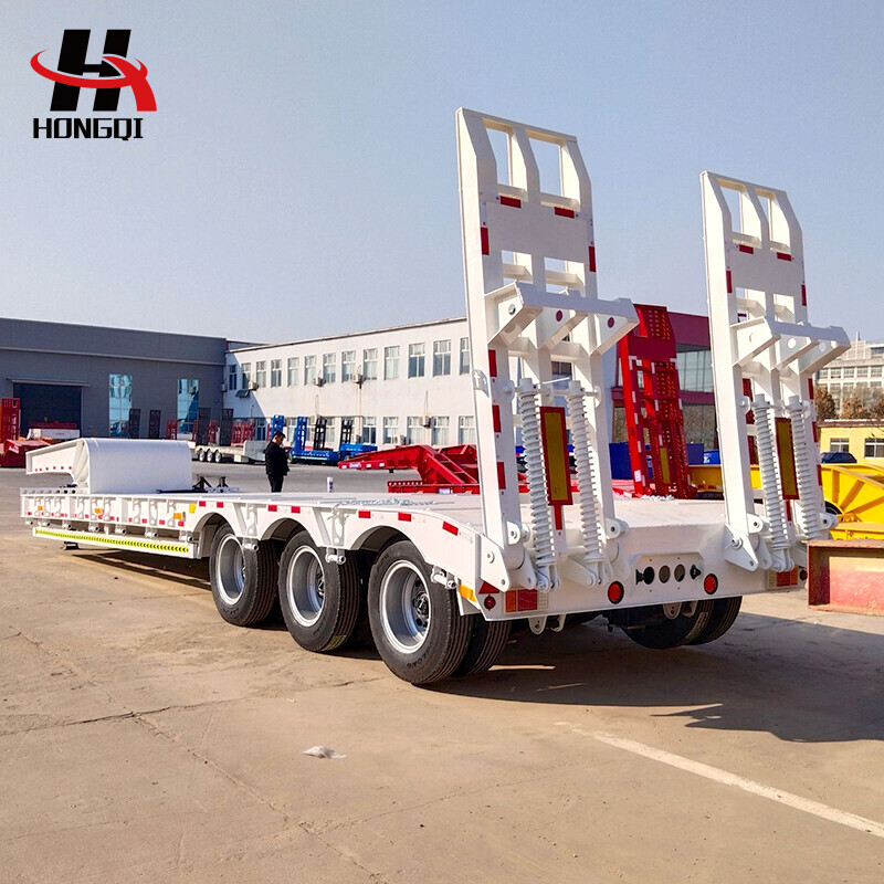   PreviousNext 3 Axle 60 Tons Lowbed Semi-Trailer for Sale