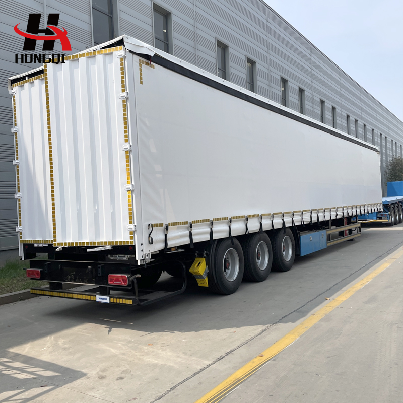 3 Axle Side Curtain Semi Trailer