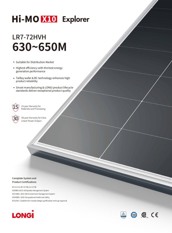 HiMo X10  LR7-72HVD 635-645M