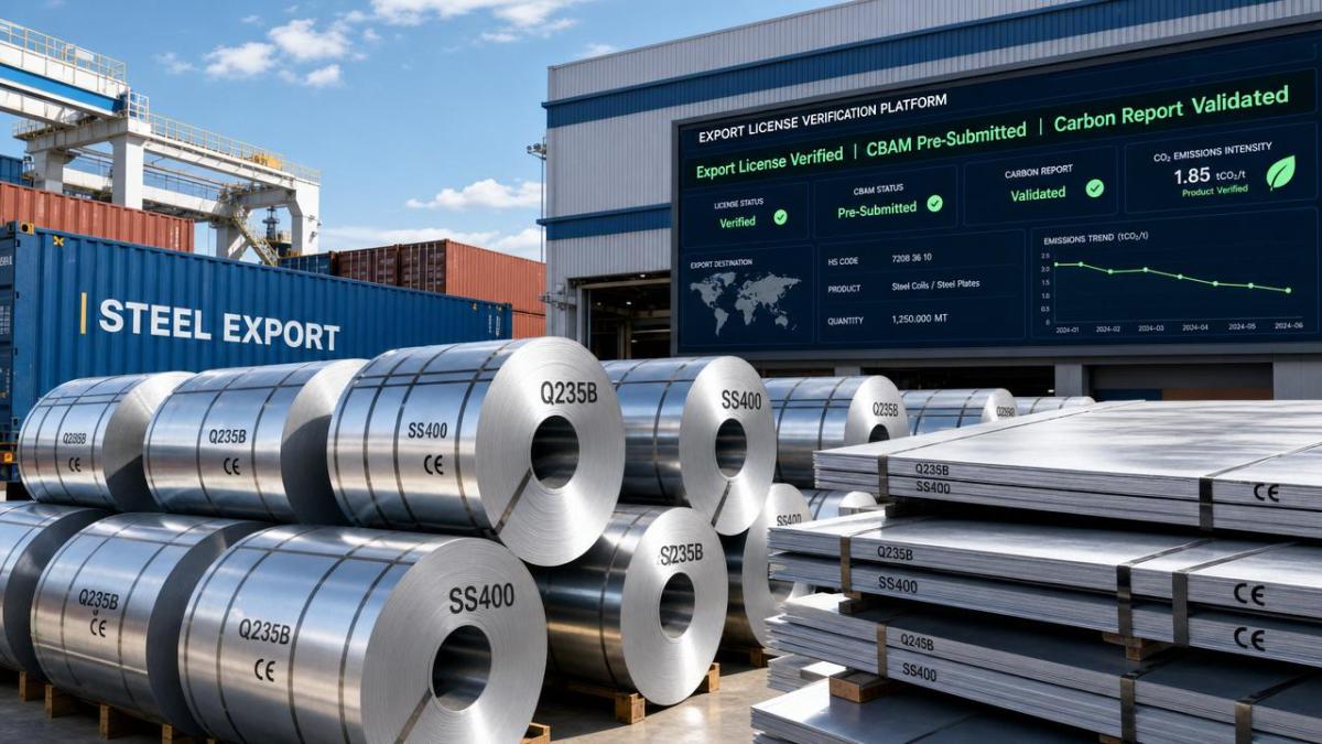 China's Steel Export Licensing System Fully Operational; Overseas Buyers Must Verify Supplier Compliance China's Steel Export Licensing System Fully Operational; Overseas Buyers Must Verify Supplier Compliance