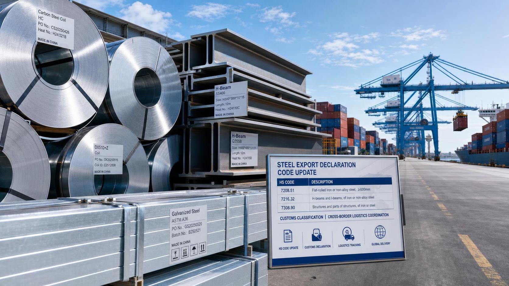 China Enforces New Steel Export Codes from Aug. 1 China Enforces New Steel Export Codes from Aug. 1