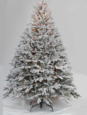 Three Dimensional Five Branch Plush Christmas Tree