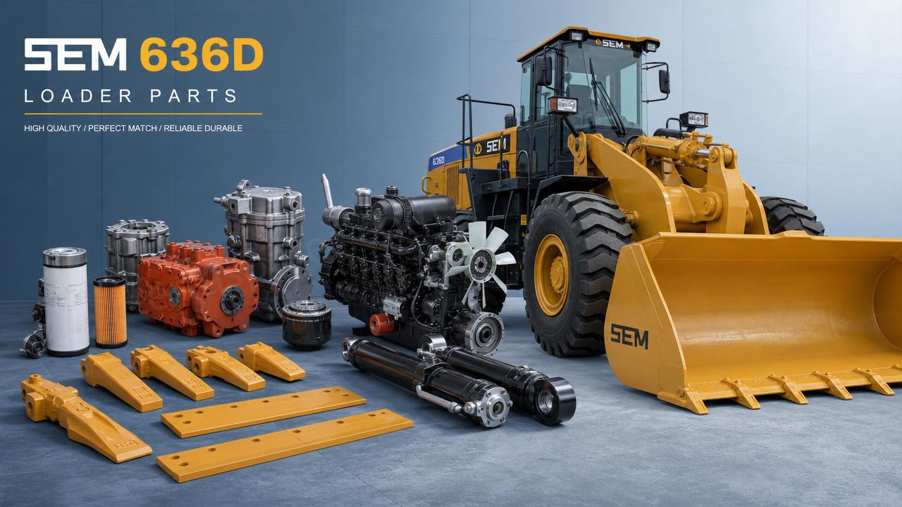 SEM 636D LOADER PARTS List: Wear Parts, Hydraulic Parts, and Engine Components