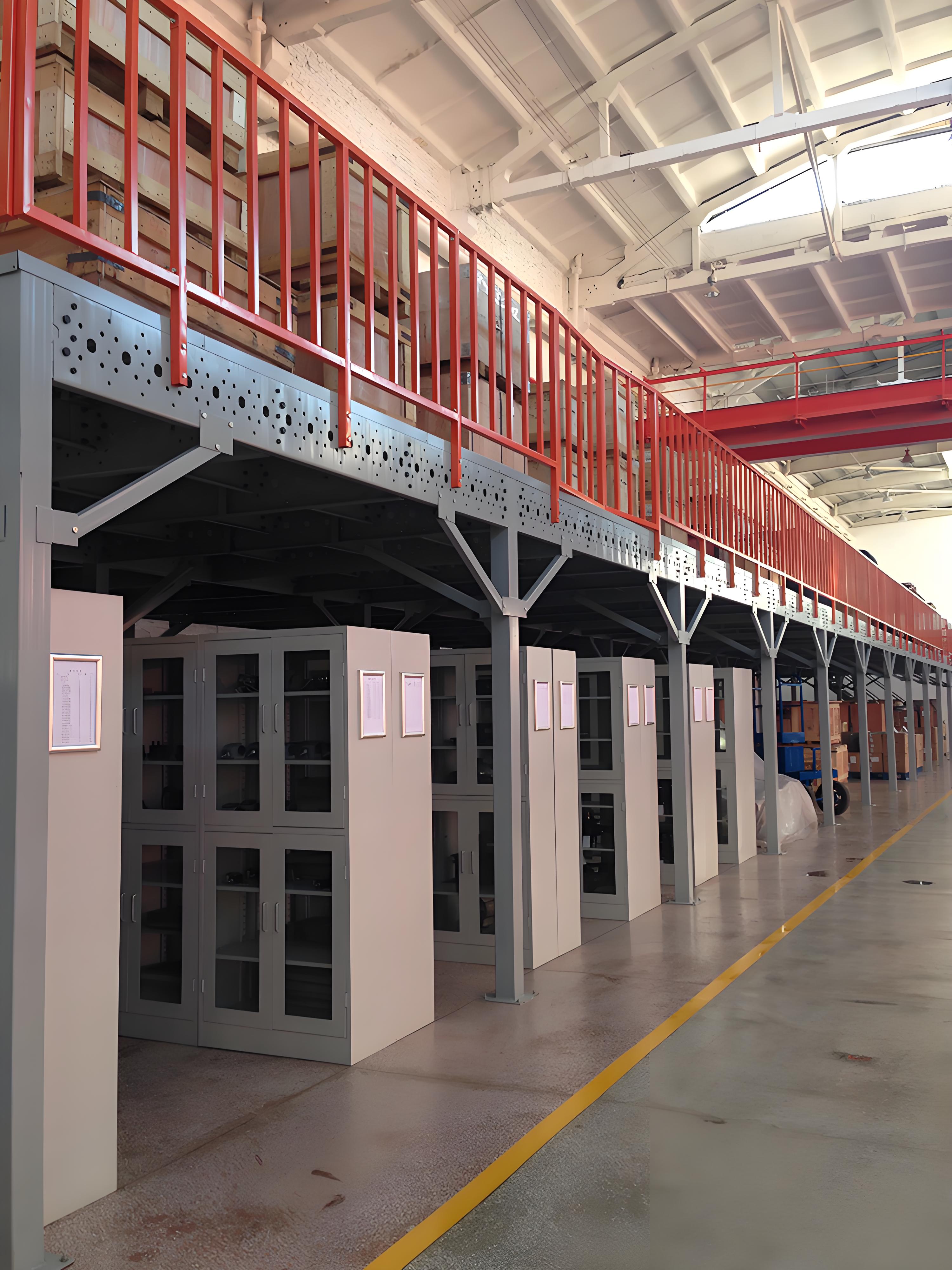 Steel Frame With Mezzanine Floor