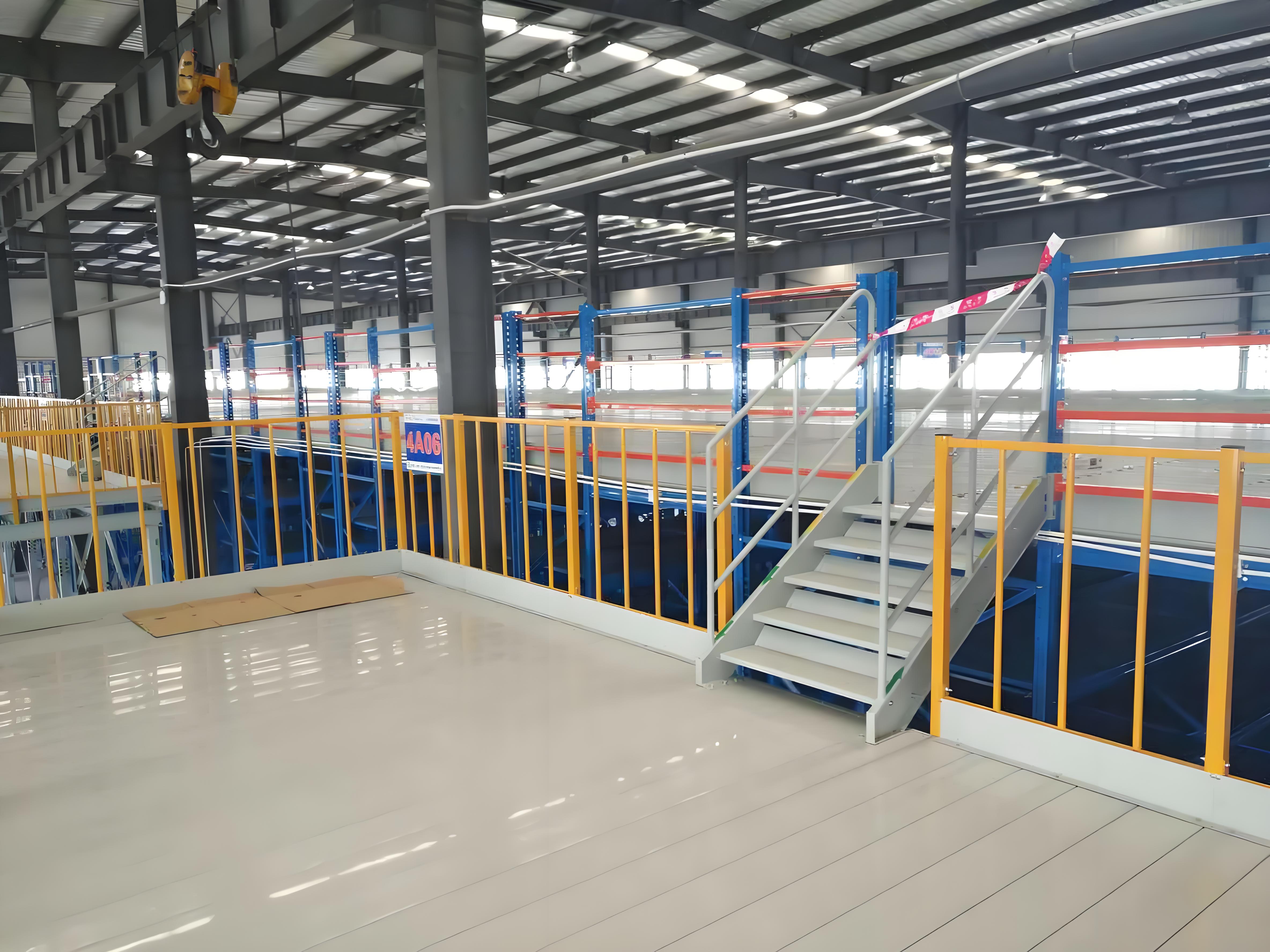Steel Frame With Mezzanine Floor