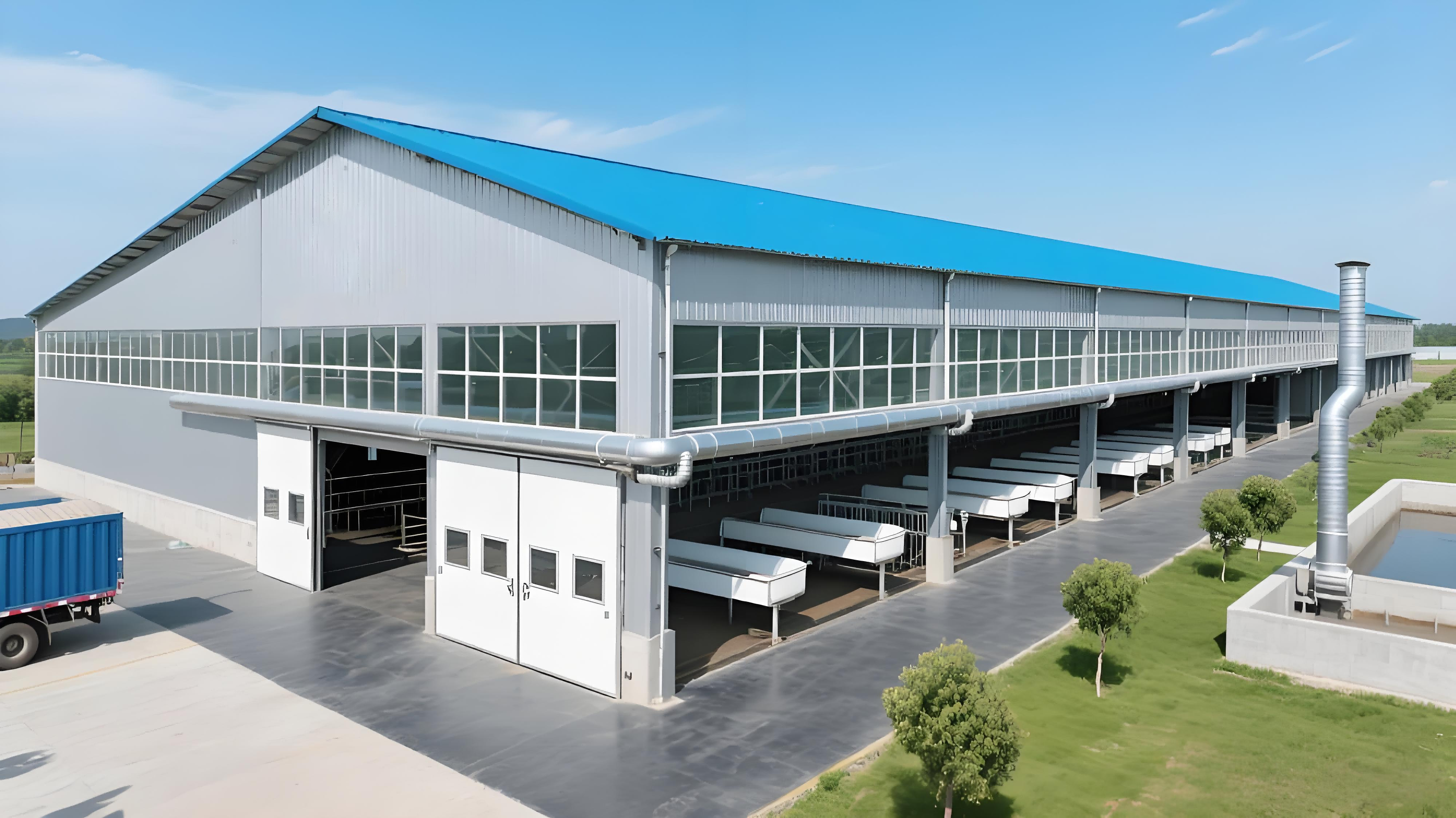 2 Span Steel Portal Frame Heavy-Duty Steel Structure Warehouse