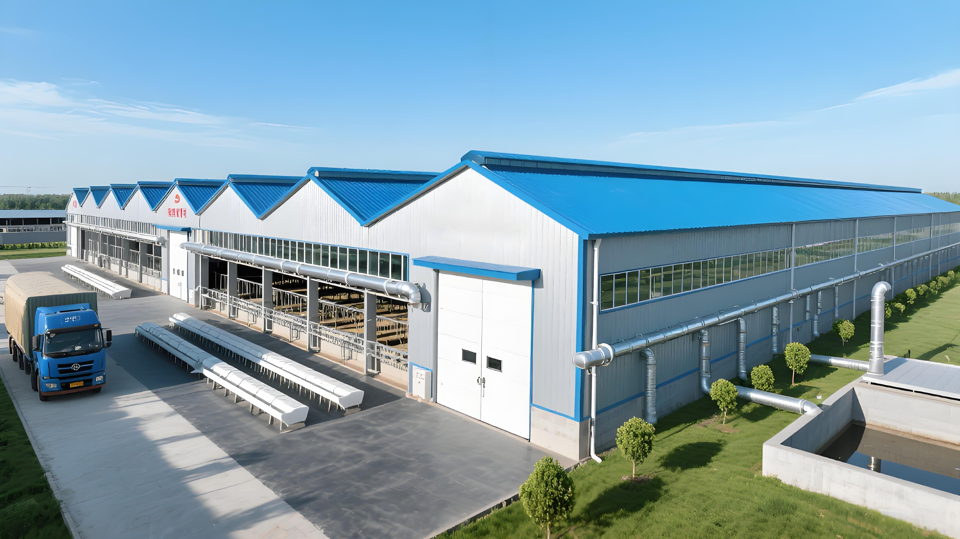 2 Span Steel Portal Frame Heavy-Duty Steel Structure Warehouse