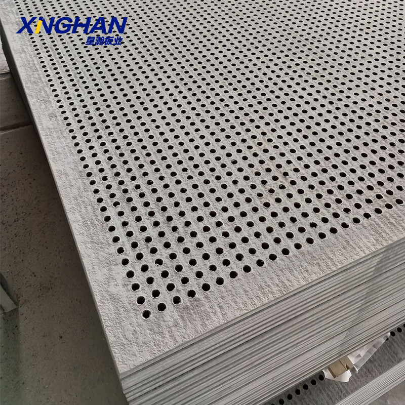 Perforated sound absorbing panels