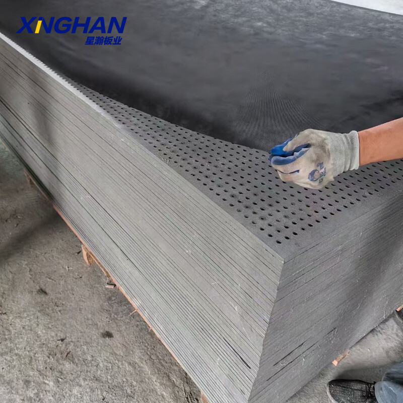 Perforated sound absorbing panels