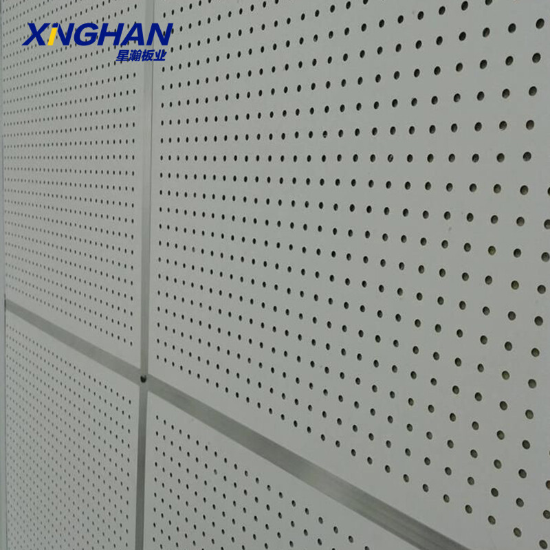 Perforated sound absorbing panels