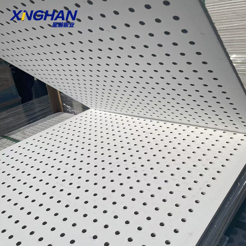Perforated sound absorbing panels