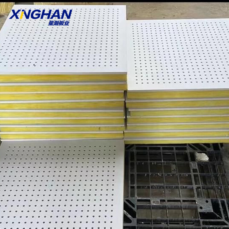 Perforated sound absorbing panels