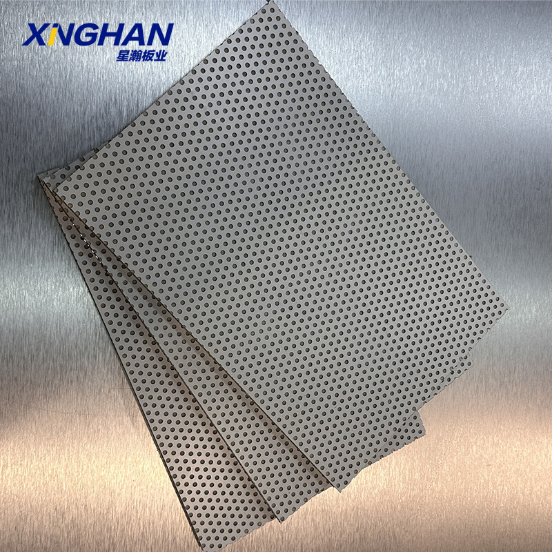 Perforated sound absorbing panels