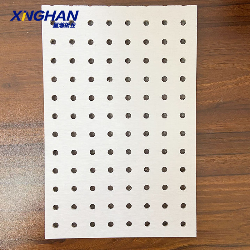 Perforated sound absorbing panels