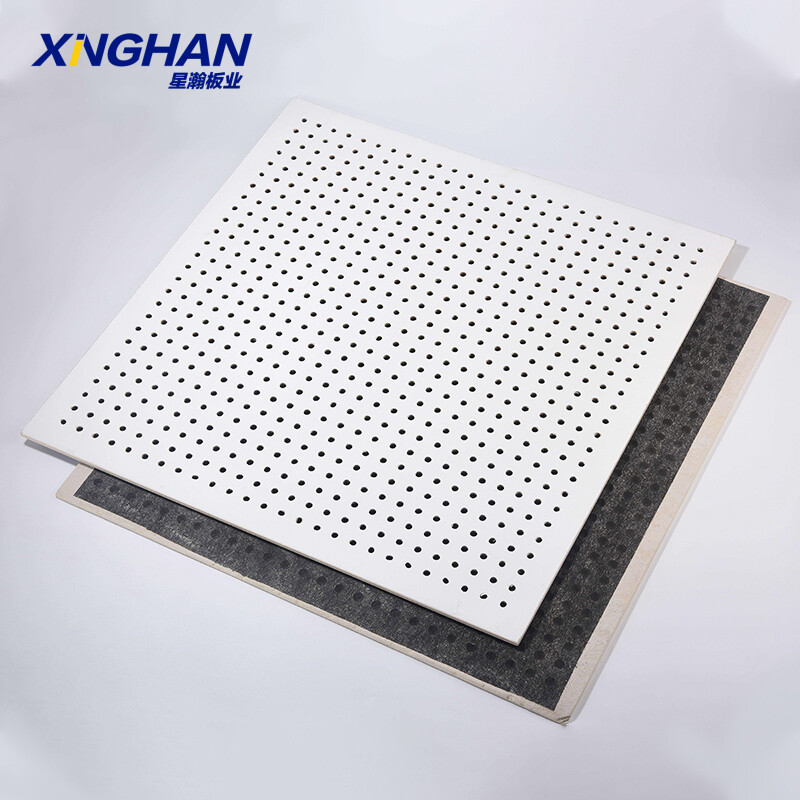 Perforated sound absorbing panels