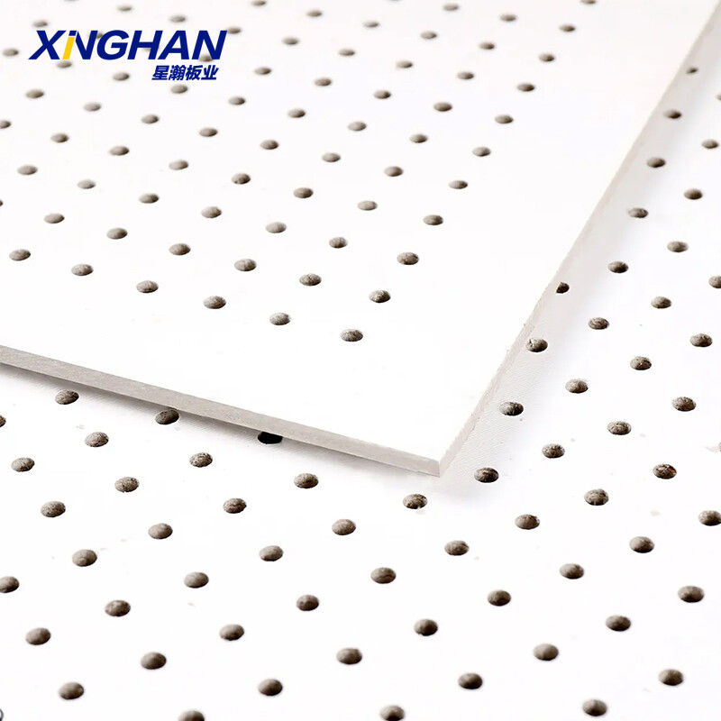 Perforated sound absorbing panels