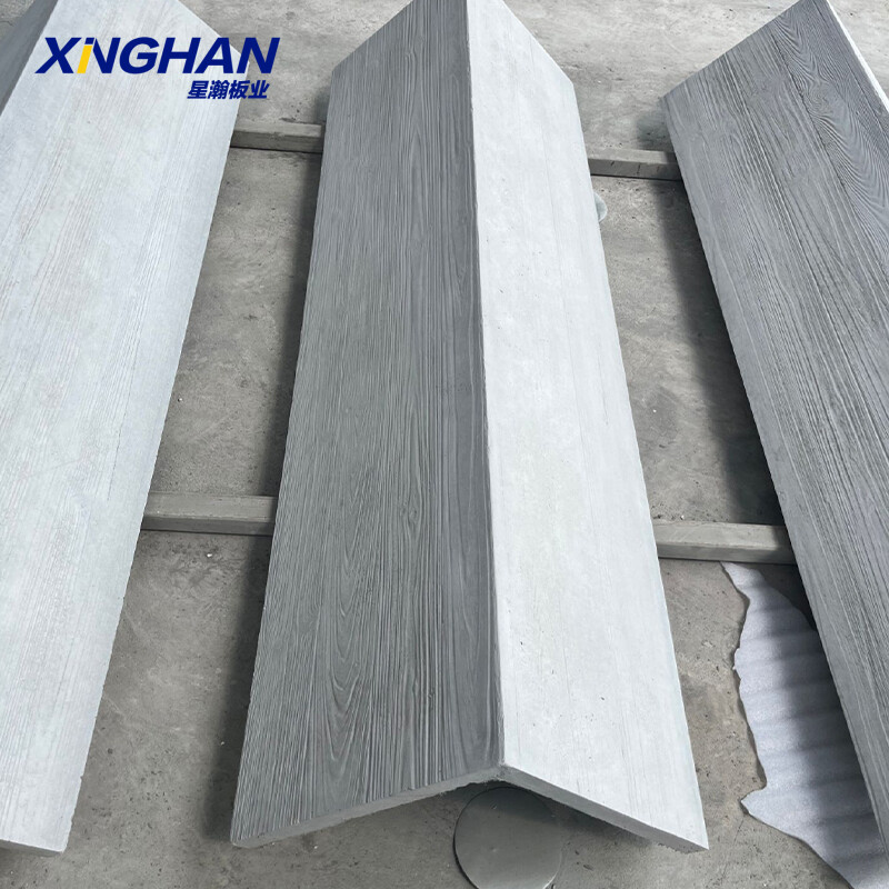 Fiber cement wood grain board