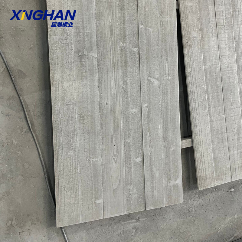 Fiber cement wood grain board