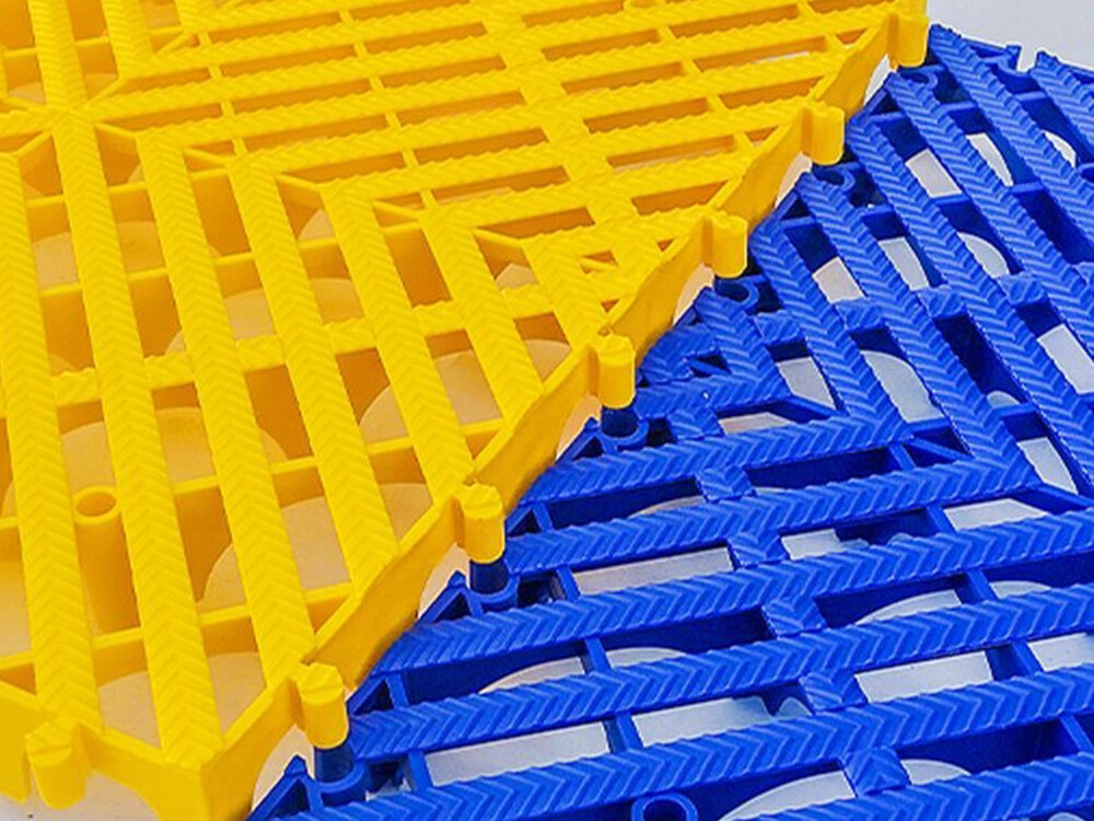 Interlocking PVC Grid Floor Mats for Car Wash Anti-Slip & Drainage Tile