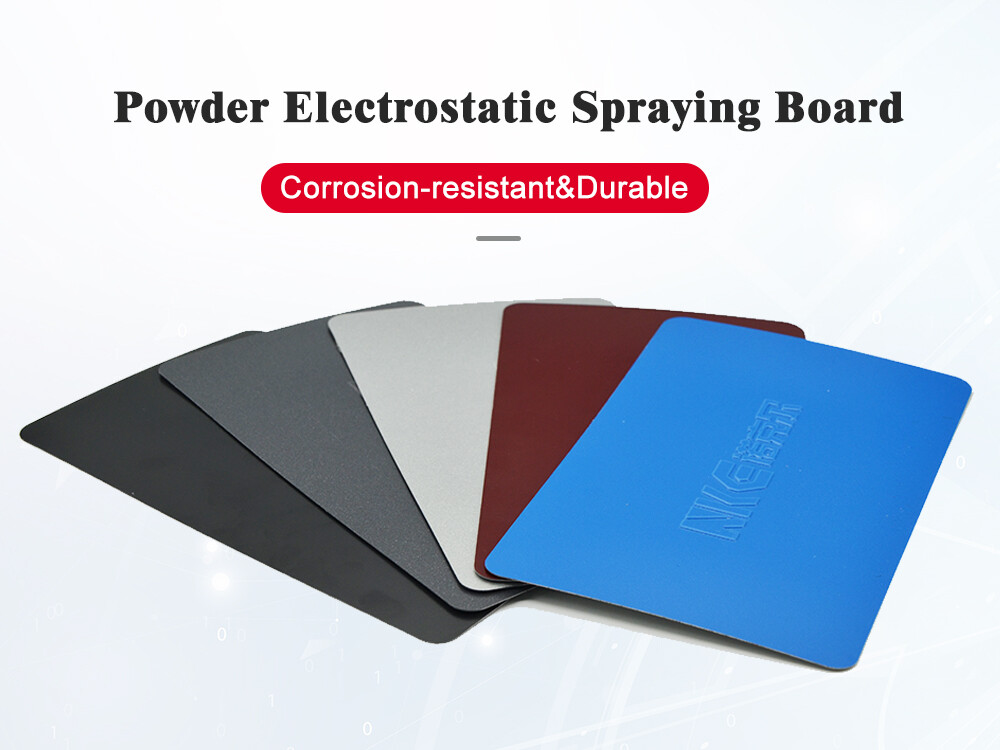 Powder electrostatic spraying board
