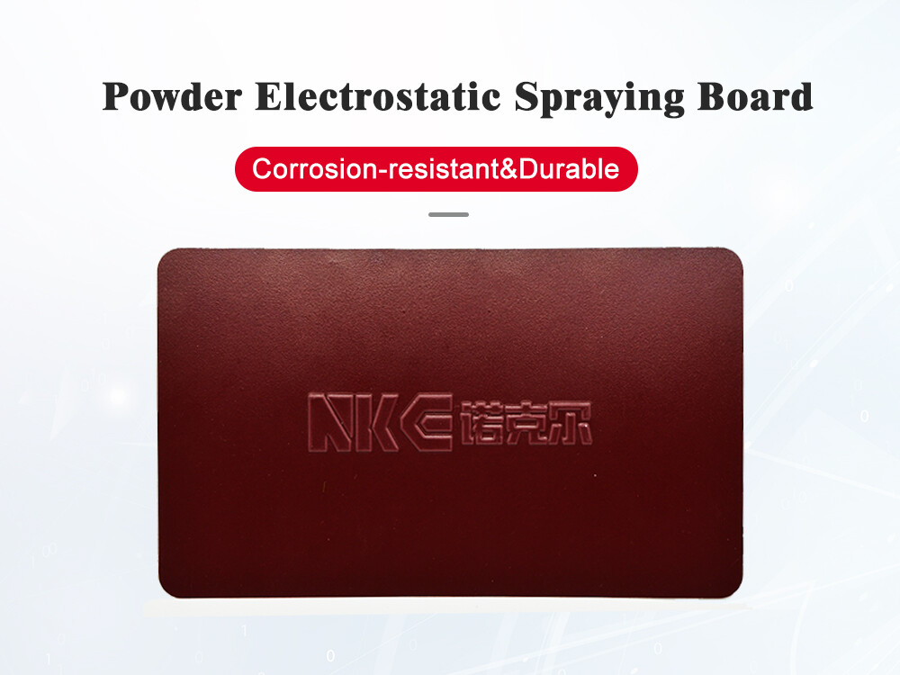 Powder electrostatic spraying board