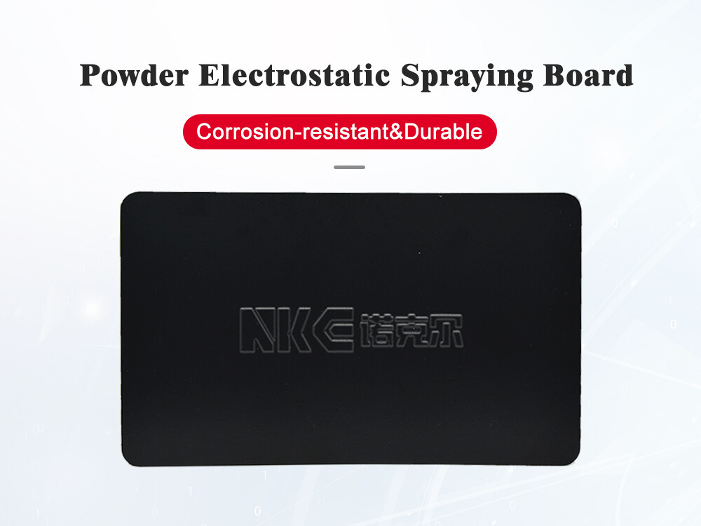 Powder electrostatic spraying board