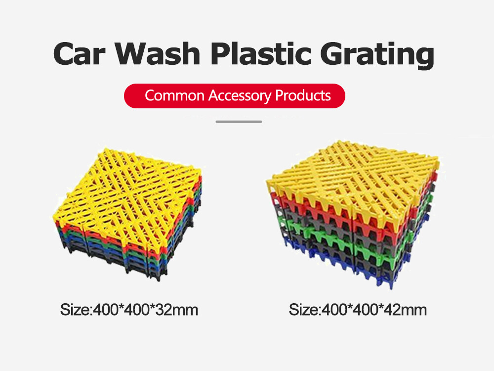 Interlocking PVC Grid Floor Mats for Car Wash Anti-Slip & Drainage Tile