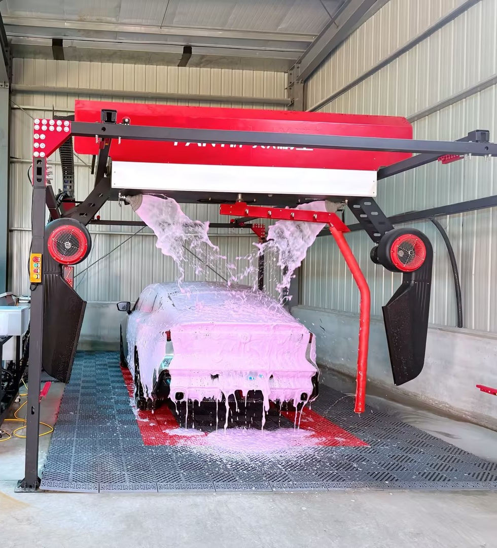 Can touch free car wash equipment remove heavy road film?