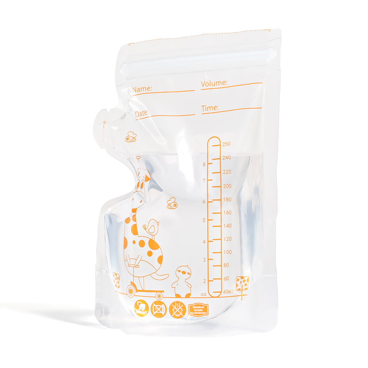 Breast Milk Storage Bag with Leak-Proof Double Seals
