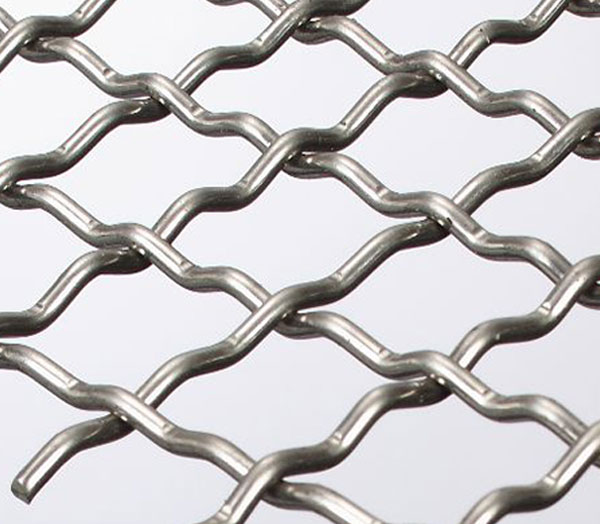 Galvanized woven crimped wire mesh