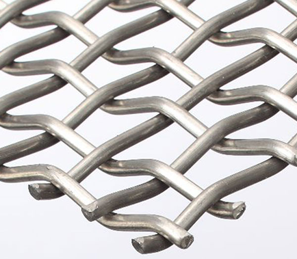 Galvanized woven crimped wire mesh