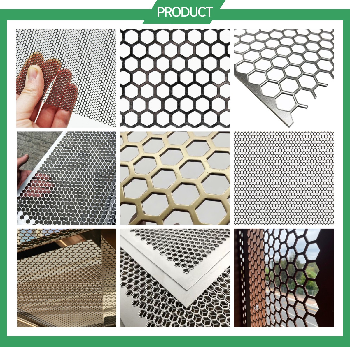 Hexagonal Hole Punching Mesh
