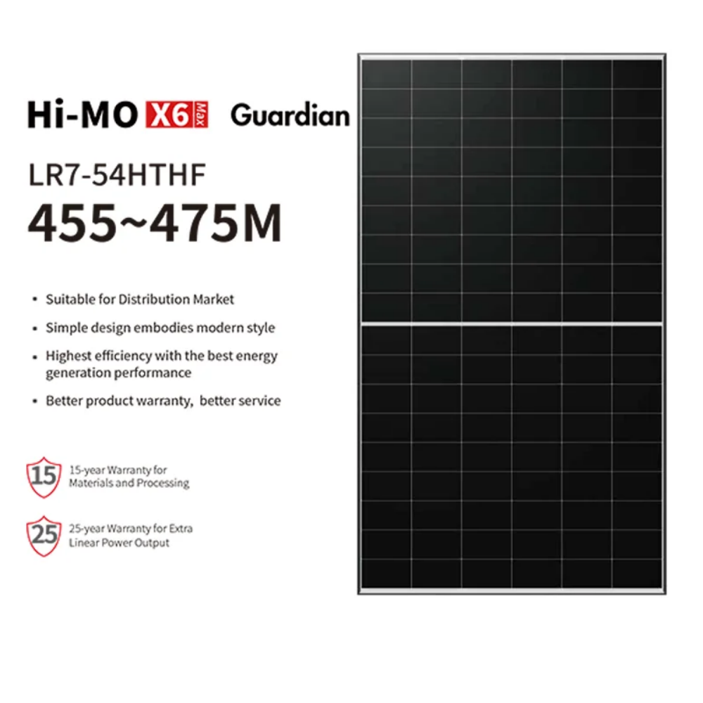 Longi Solar Hi-Mo X6 Max Guardian LR7-54HTHF 455-475M