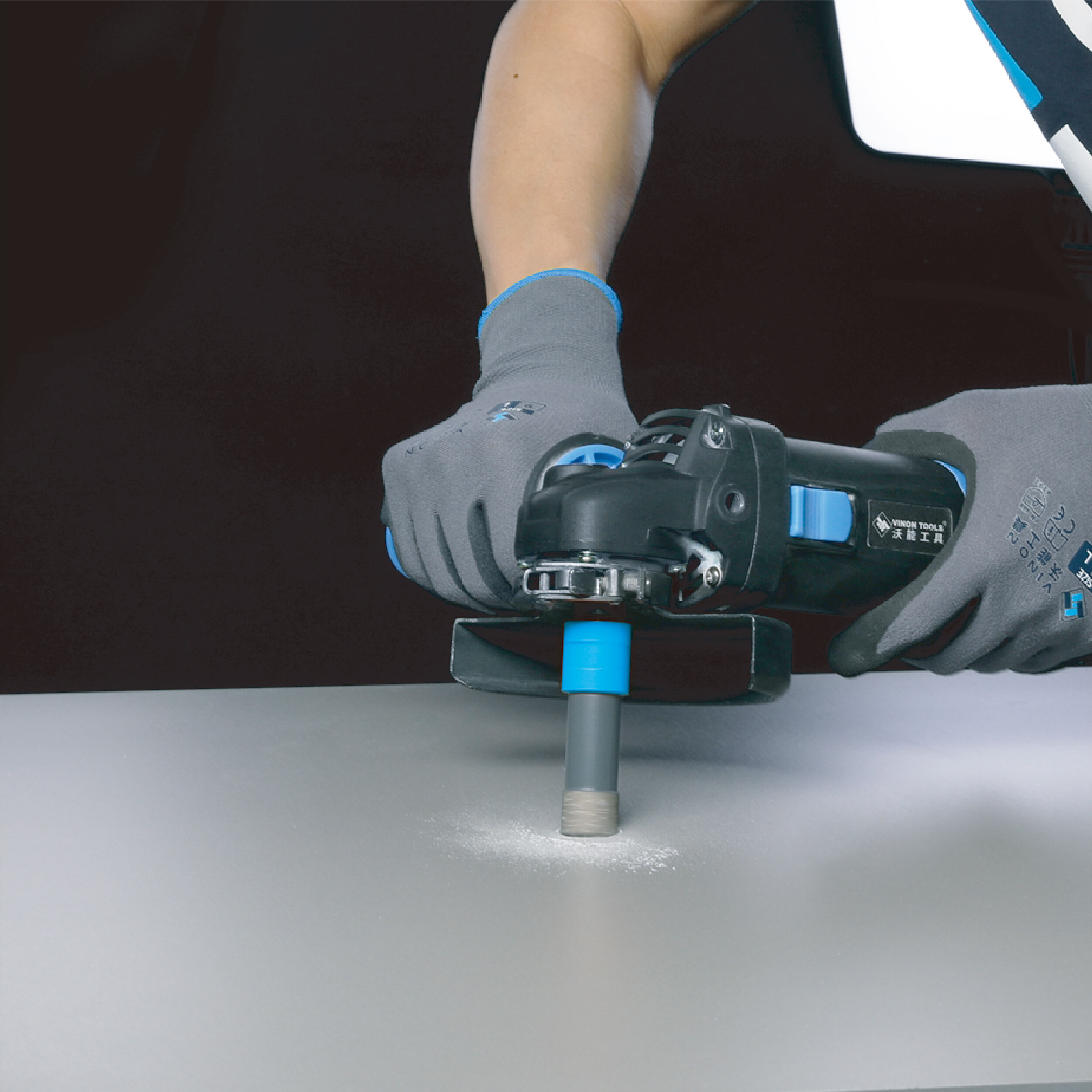 EXCLUSIVE FORMULA LONGER LIFE & FASTER DRILLING Super Premium Dual Colour Dry Diamond Core Drill Bit