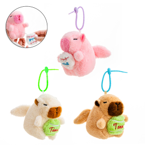 Capybara Hanging Plush Ornament with Pull-string Wings