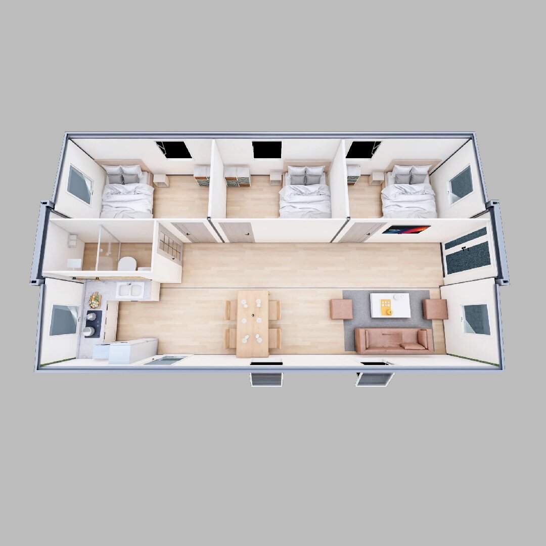 Double Wing Expandable House