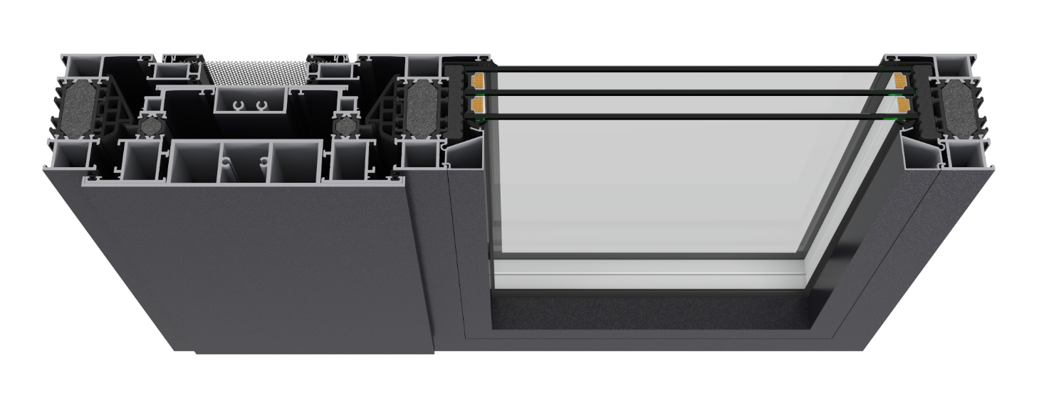 85 Micro Ventilation Double Inner Opening