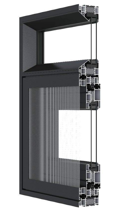 95X Screen Fan Opens Inwards And Glass Fan Opens Outwards