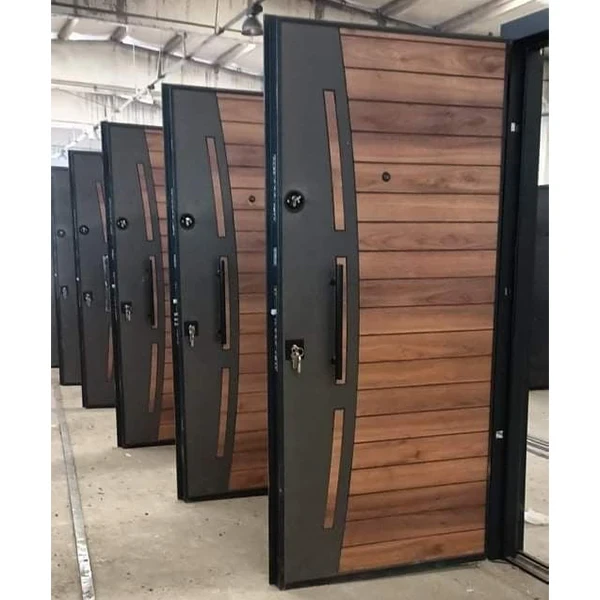 Fire-Resistant Security Soundproof Wood Entry Door